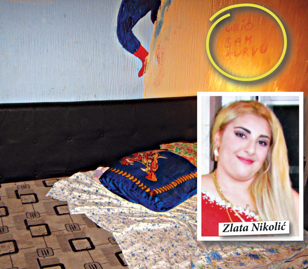 Karminom napisao poruku na zidu: „Ubio sam kurvu“