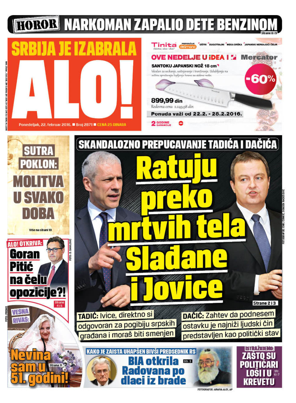 Naslovna za: 22.2.2016