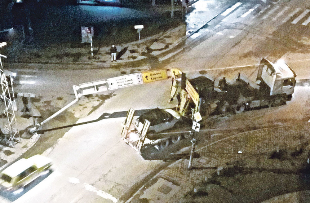 Šleper odneo saobraćajni portal