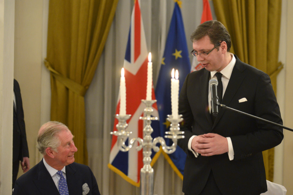 O čemu su Vučić i Čarls pričali tokom večere