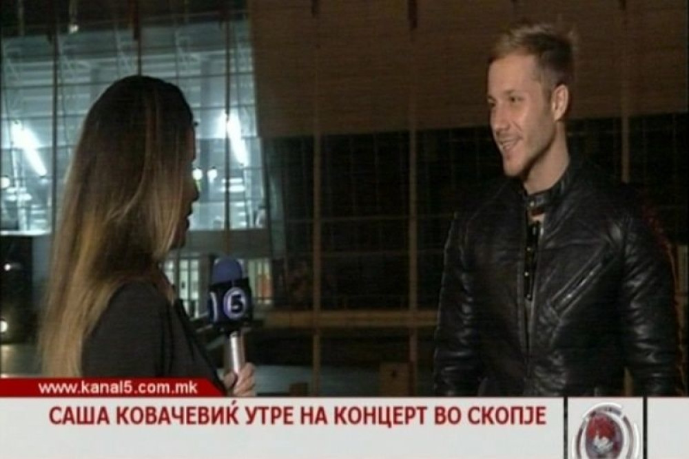 Saša Kovačević udarna vest u makedonskim medijima!