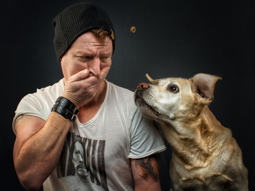 Face pasa u trenutku dok hvataju hranu (FOTO)