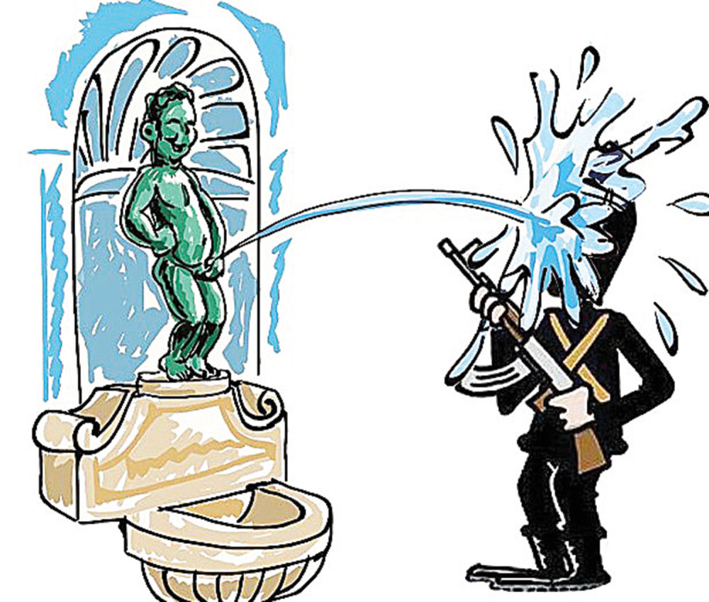 Maneken Pis udara na ISIS