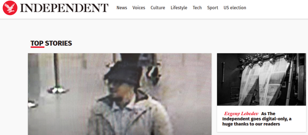 "Indipendent" samo na internetu