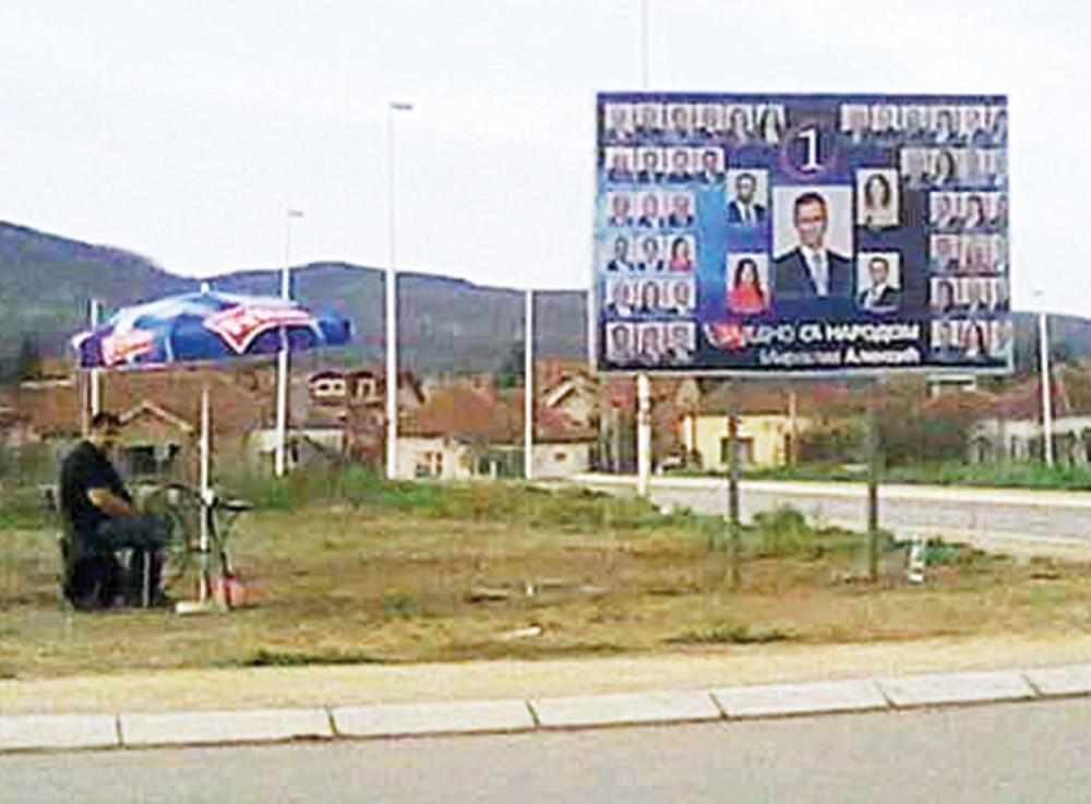 Čuvari bilborda novo predizborno zanimanje!