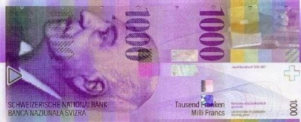 Švajcarska ne povlači novčanicu od 1.000 franaka!
