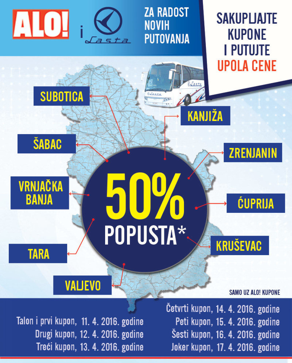 Putujte "Lastom" upola jeftinije