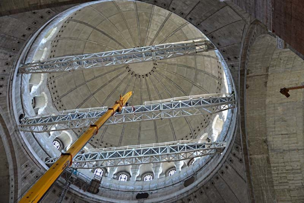 Počeli radovi na mozaiku u Hramu Svetog Save