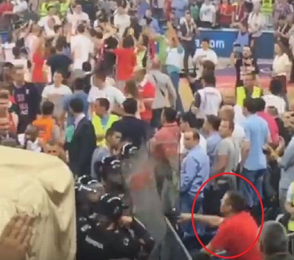 Pogledajte kako je "navijač" pogodio Teodosića (VIDEO)