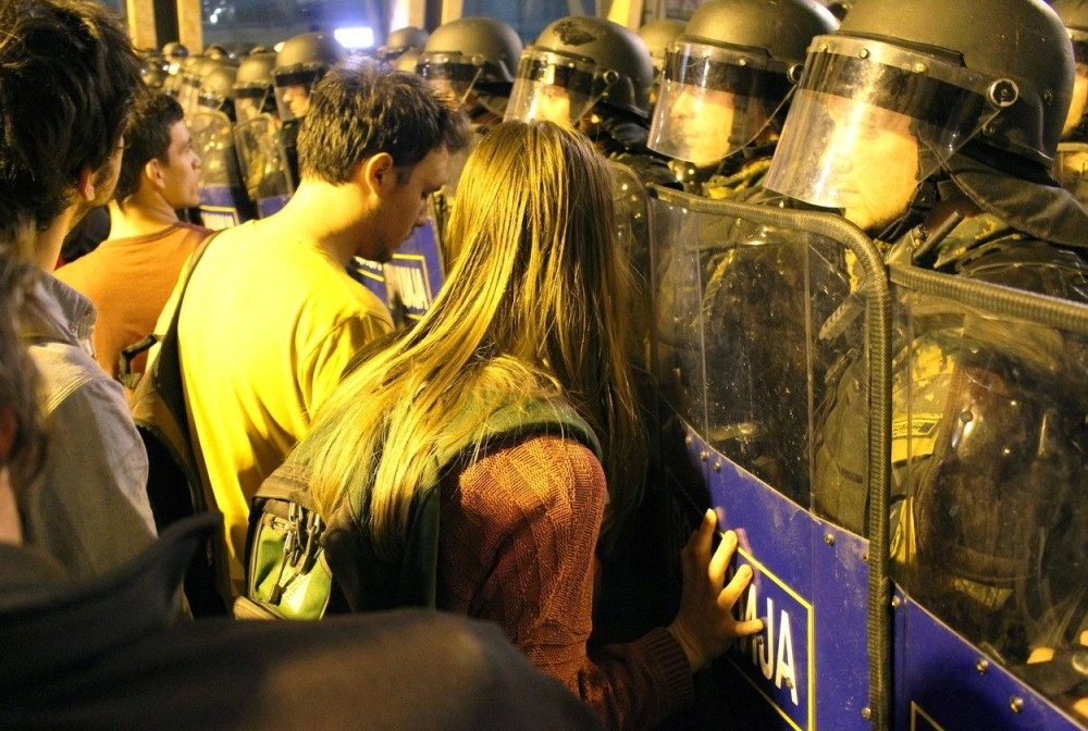 Antivladini protesti Albanaca