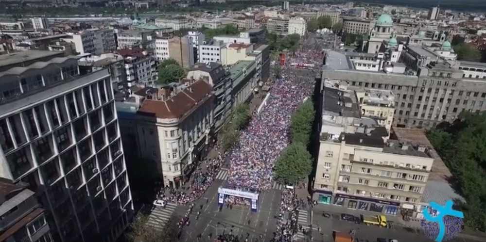 Veličanstven snimak Beogradskog maratona (VIDEO)