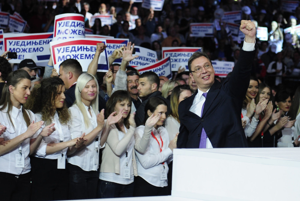 Vučić: Oni nas kamenom, mi njih pobedom! (FOTO + VIDEO)
