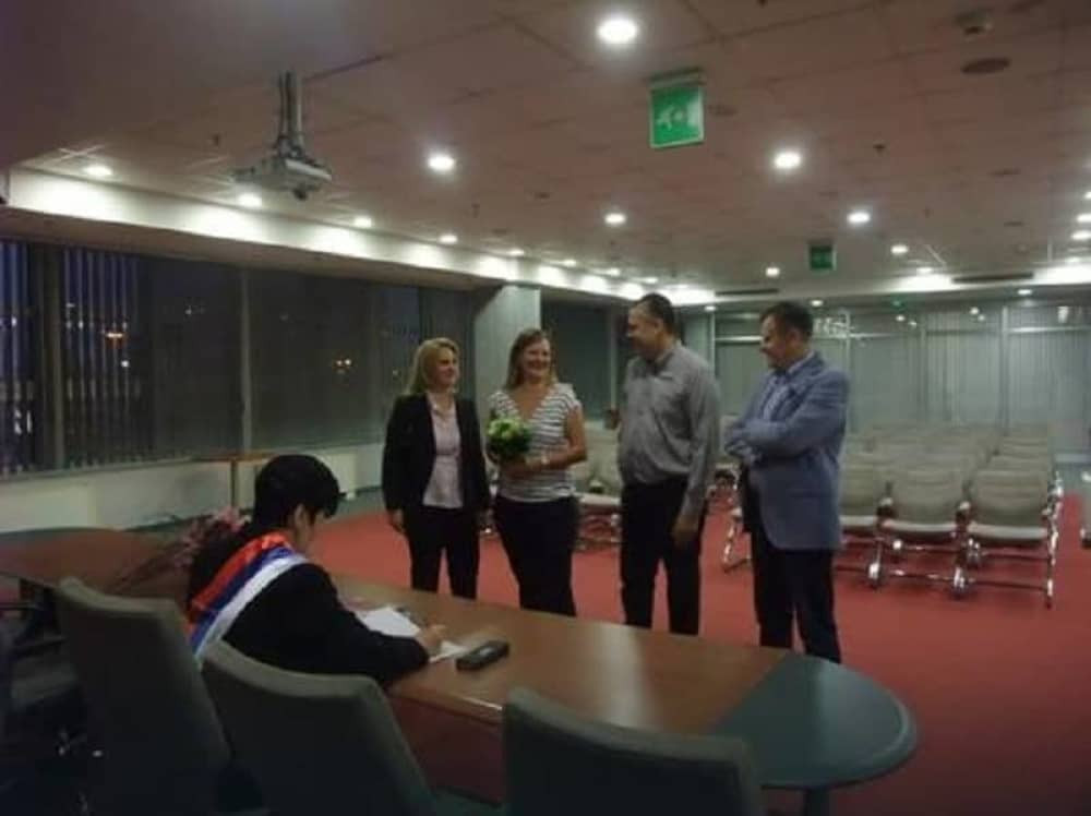 Venčanje na aerodromu "Nikola Tesla" (FOTO)