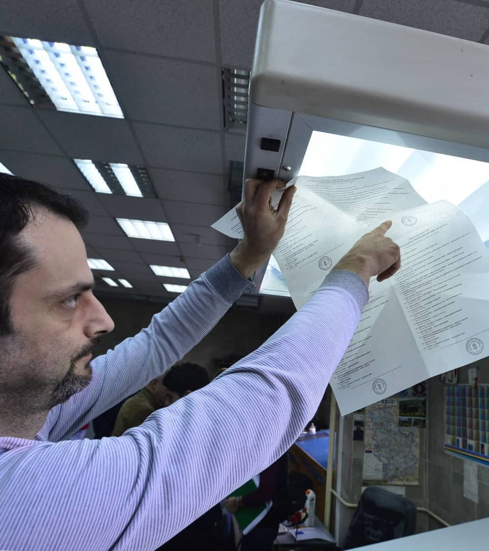 Glasački listići u štampariji