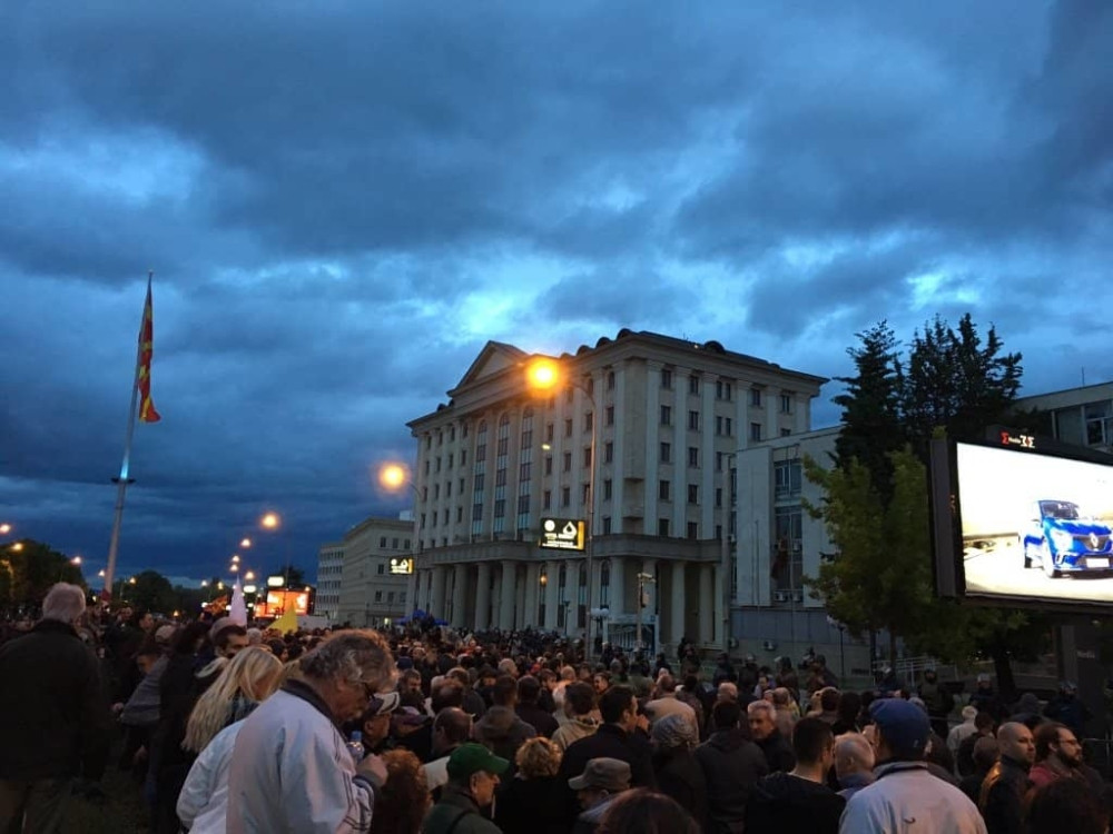Najmasovniji antivladini protesti u Skoplju