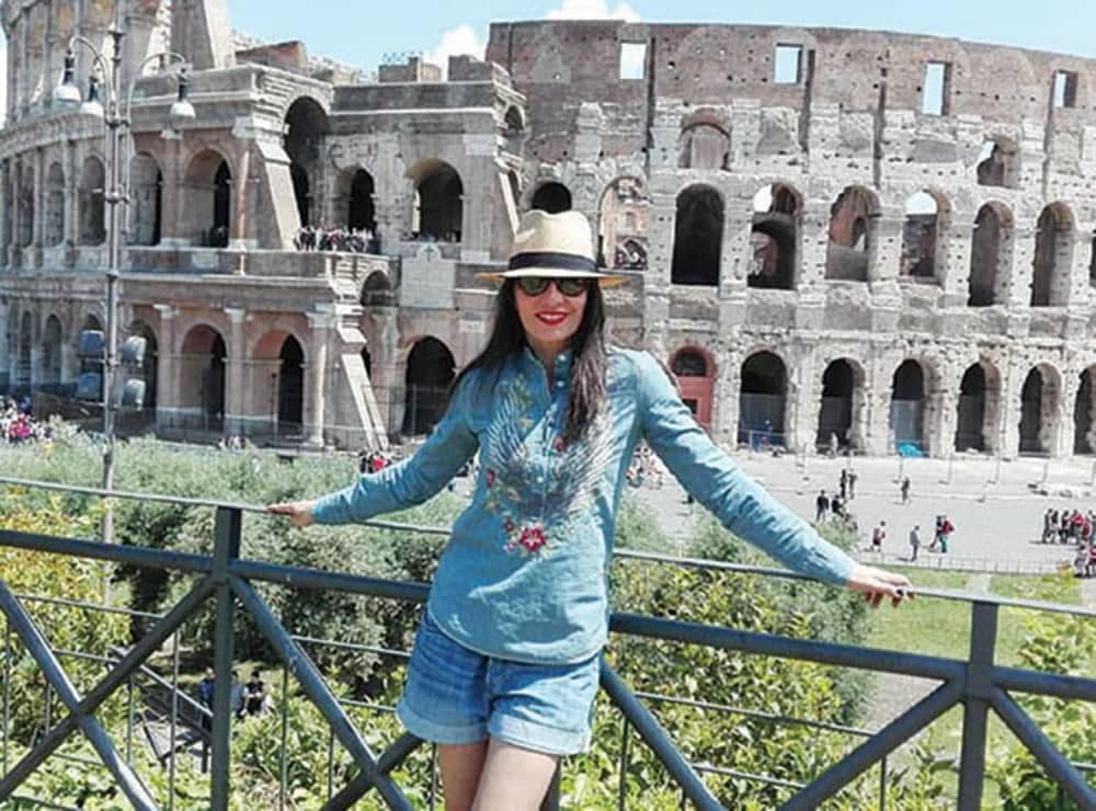 Milena uživa u Rimu