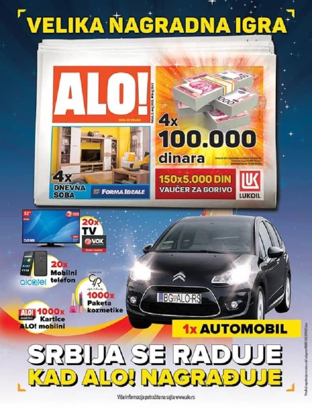 Čitajte "Alo!" i osvojite auto!