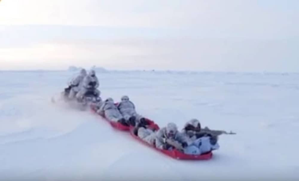 Vojna vežba čečenskog odreda na Arktiku