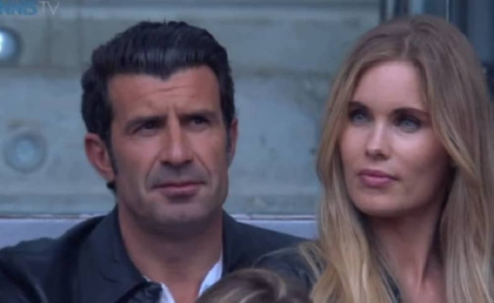 Legendarni Figo gledao duel Đoković - Mari (FOTO)