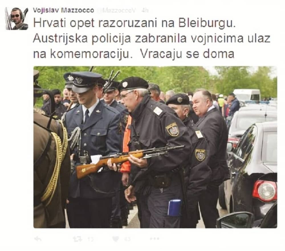Austrijanci razoružali Hrvate u Blajburgu!