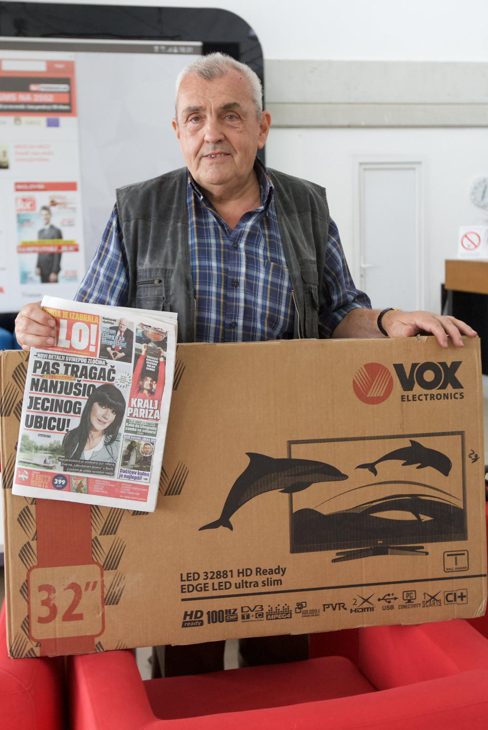 Miloš slušao ženu, pa osvojio televizor!