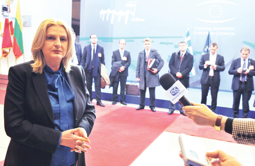 Edita na ribanju u Briselu!