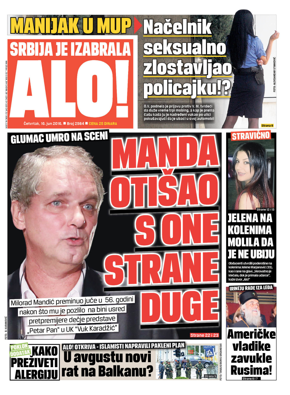 Naslovna za: 16.6.2016