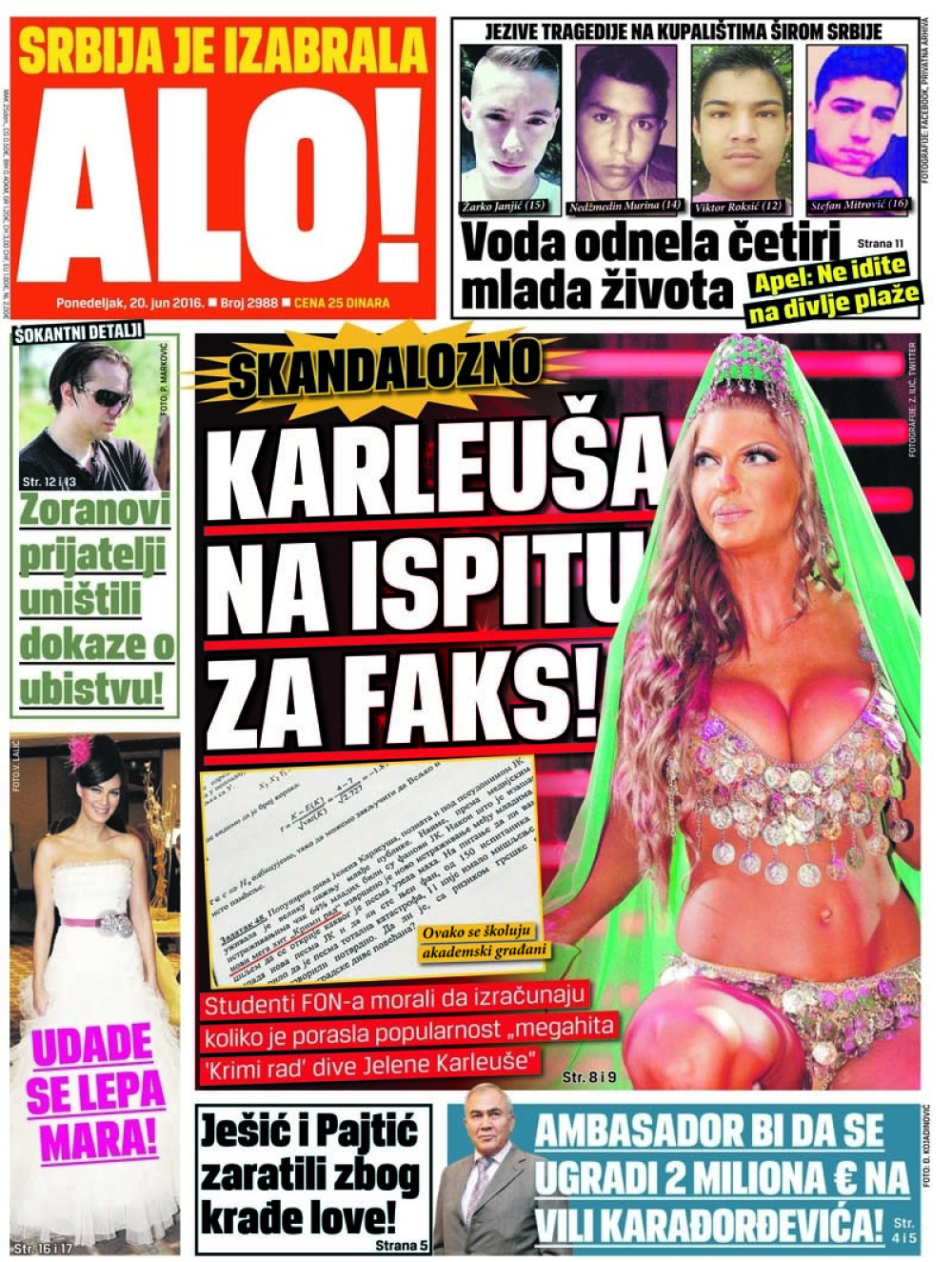 Naslovna za: 20.6.2016