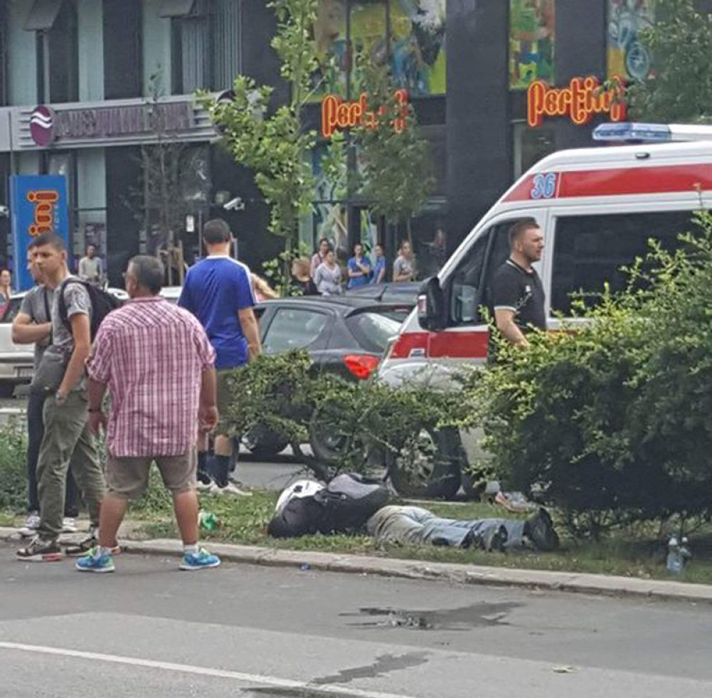 Motorom naleteo na pešaka