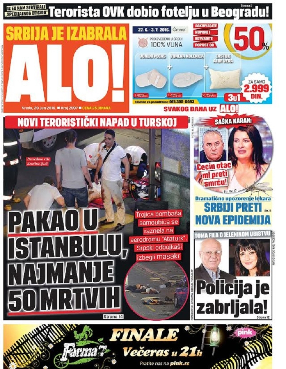 Naslovna za: 29.6.2016