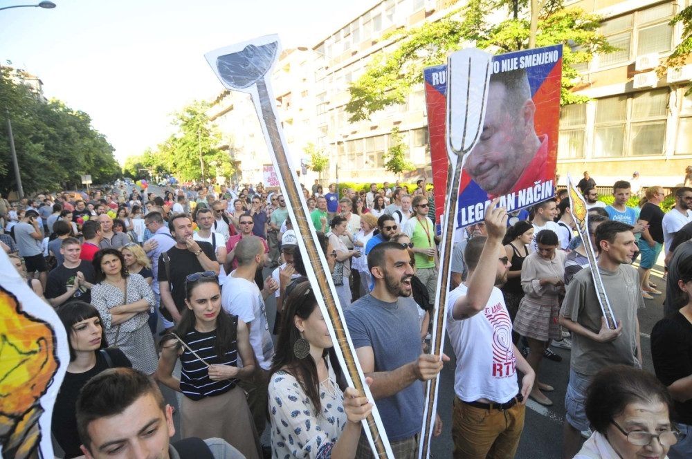 Novi protest zbog RTV (FOTO)