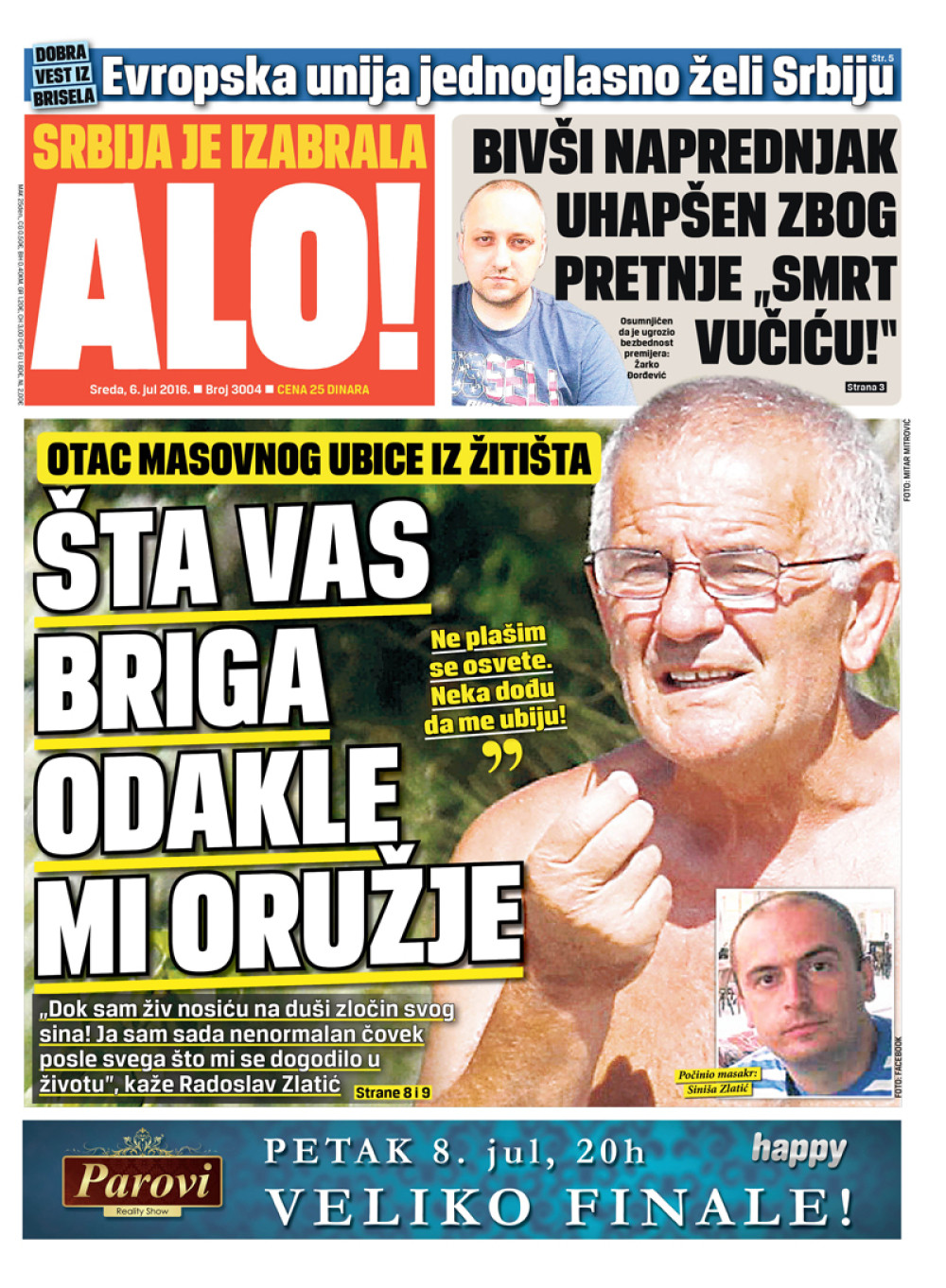 Naslovna za: 6.7.2016