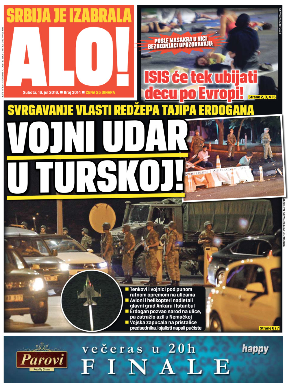 Naslovna za: 16.7.2016