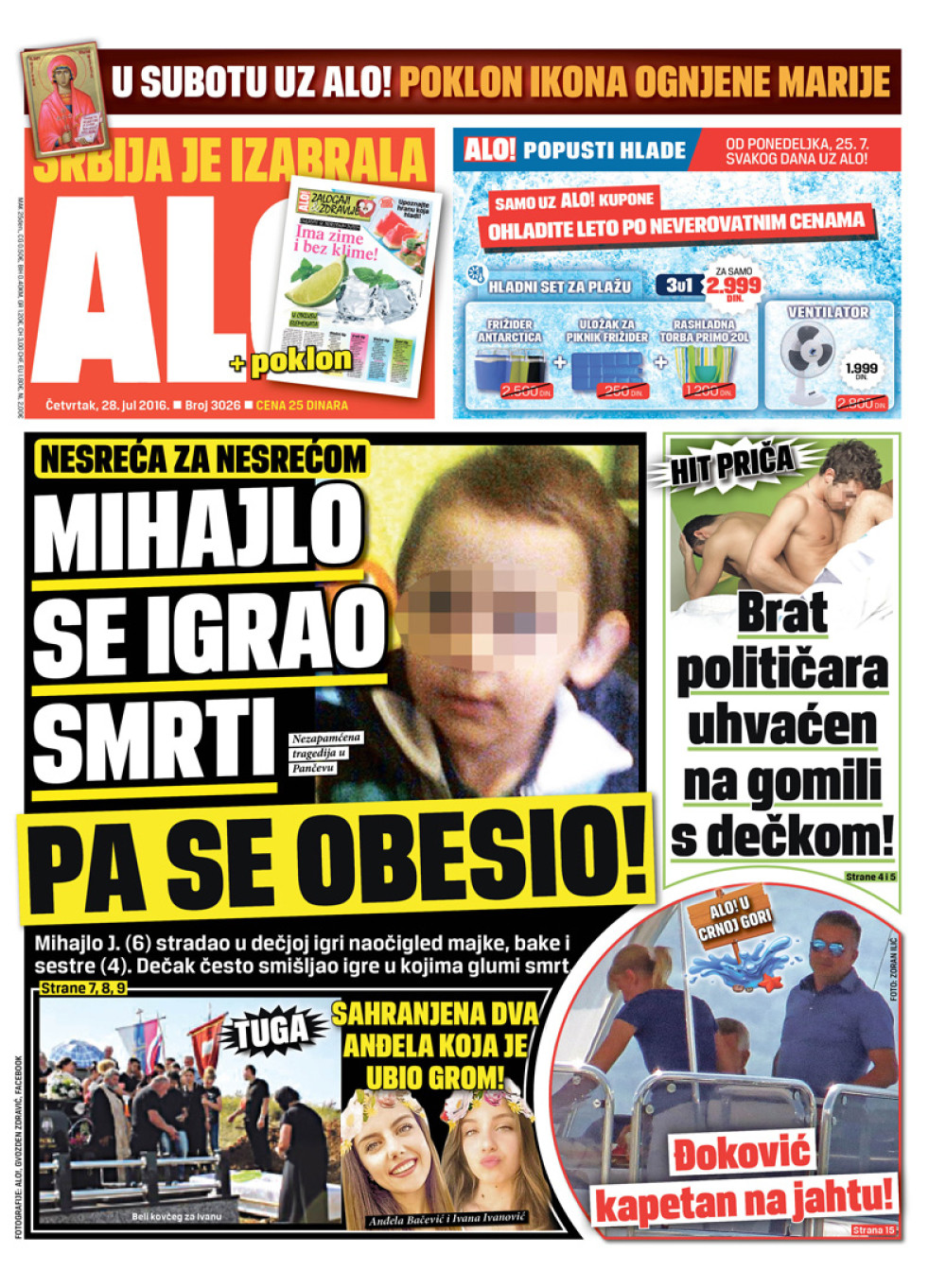 Naslovna za: 28.7.2016
