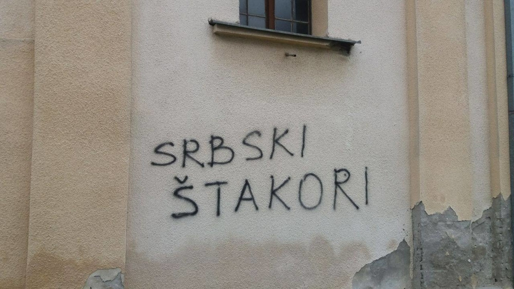 Nađen autor ustaških grafita na srpskoj crkvi