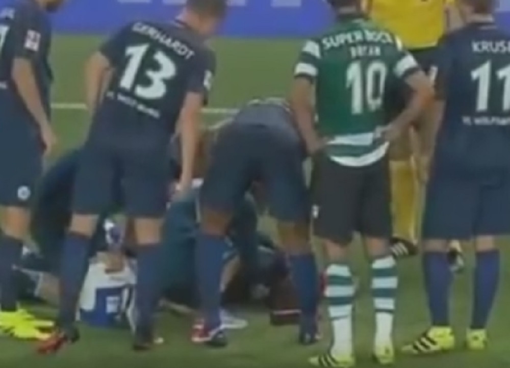 Fudbaler Volfsburga slomio vrat u Lisabonu (VIDEO)