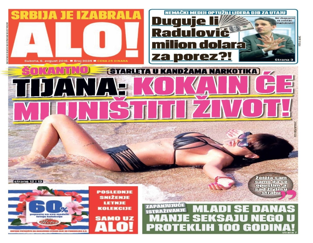 Naslovna za: 6.8.2016