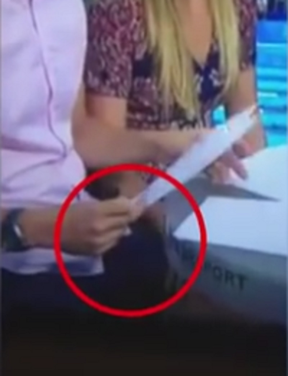 Slavna sportistkinja ispipala kolegu usred emisije (VIDEO)