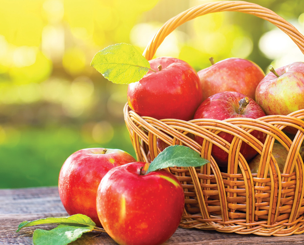 Puna korpa jabuka