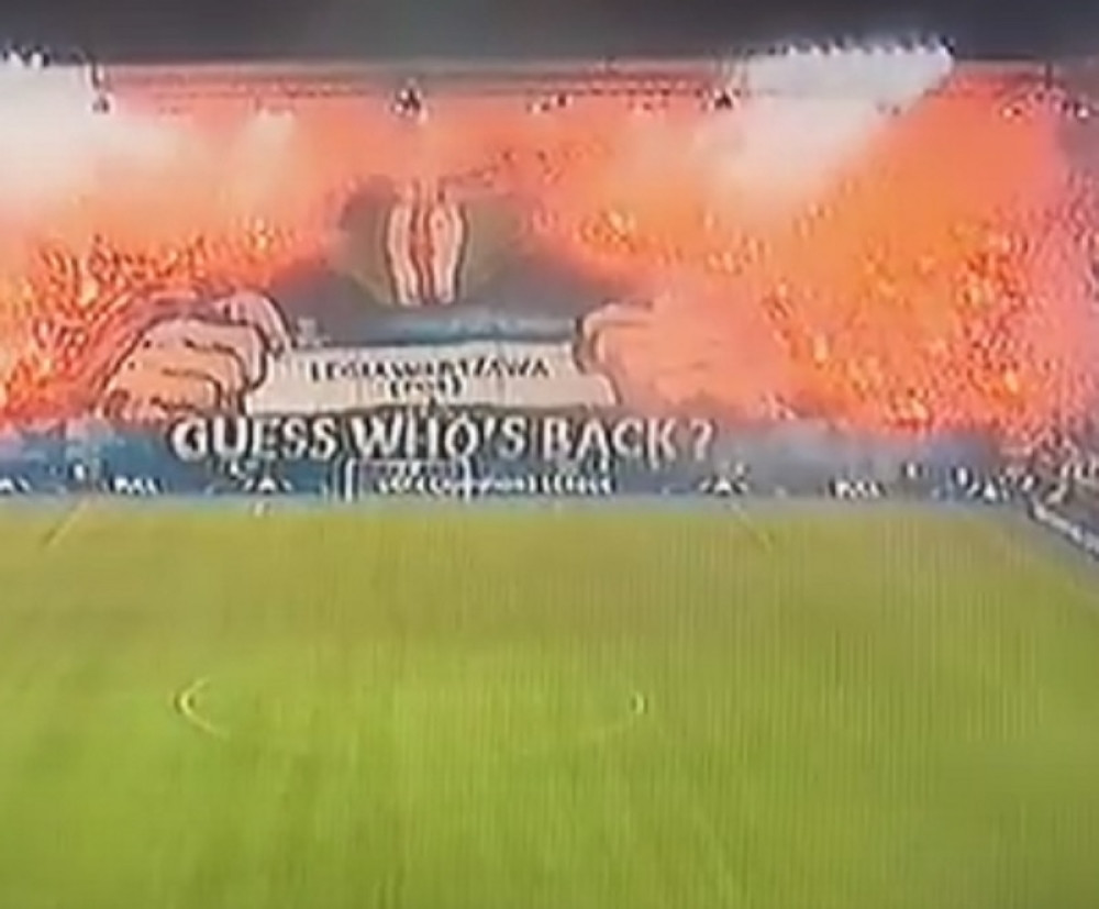 Originalan transparent navijača Legije (FOTO+VIDEO)