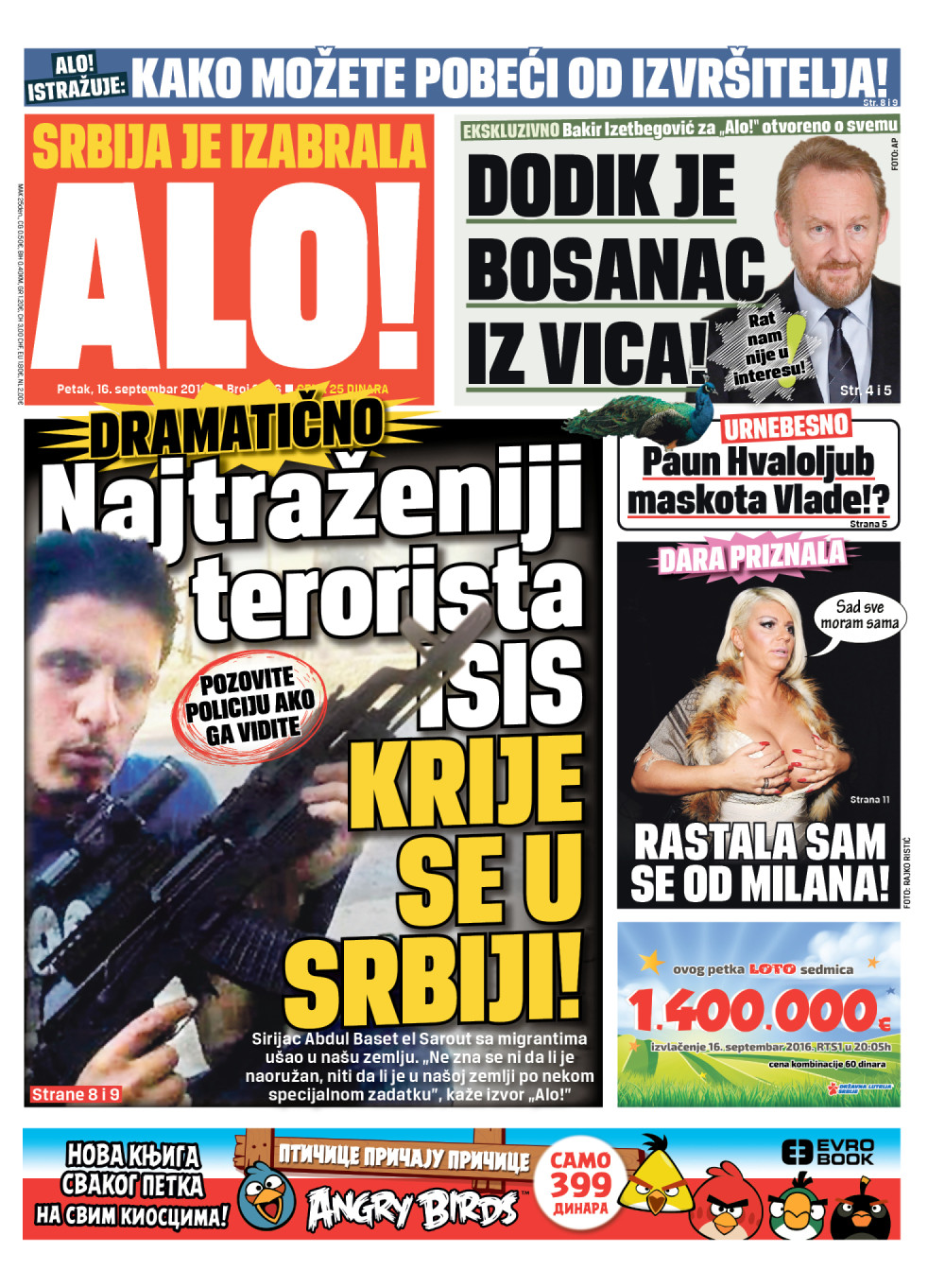 Naslovna za: 16.9.2016