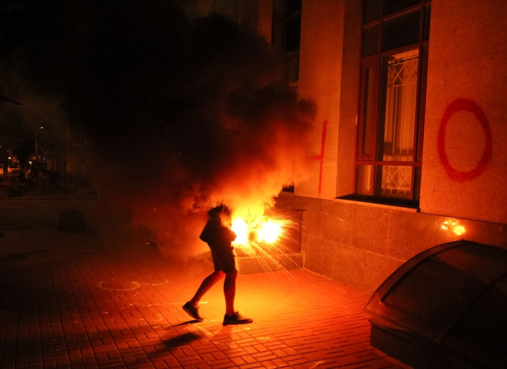 Napadnut ruski konzulat u Kijevu!