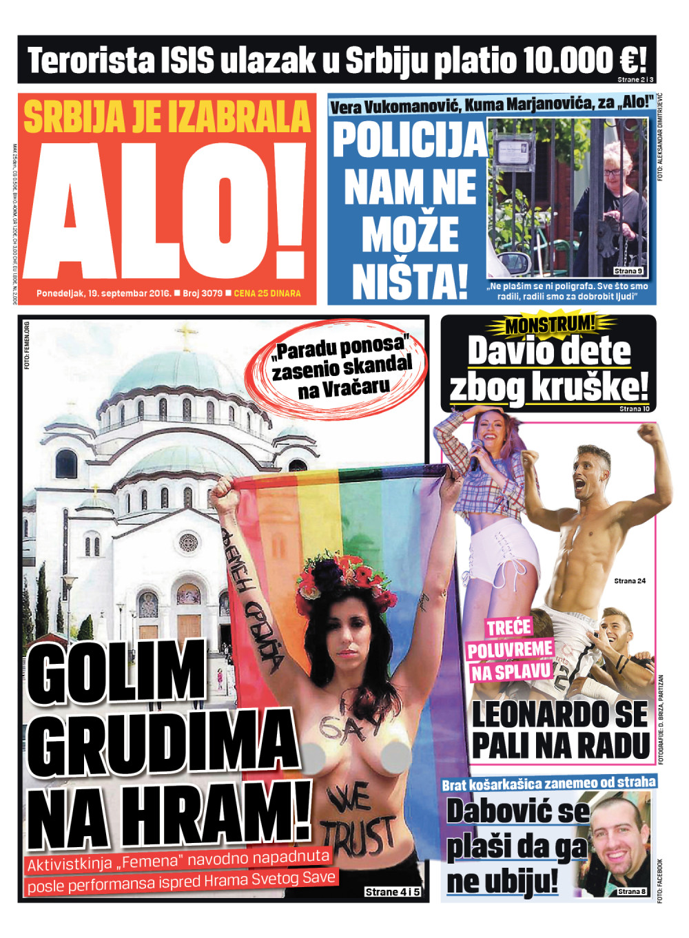 Naslovna za: 19.9.2016