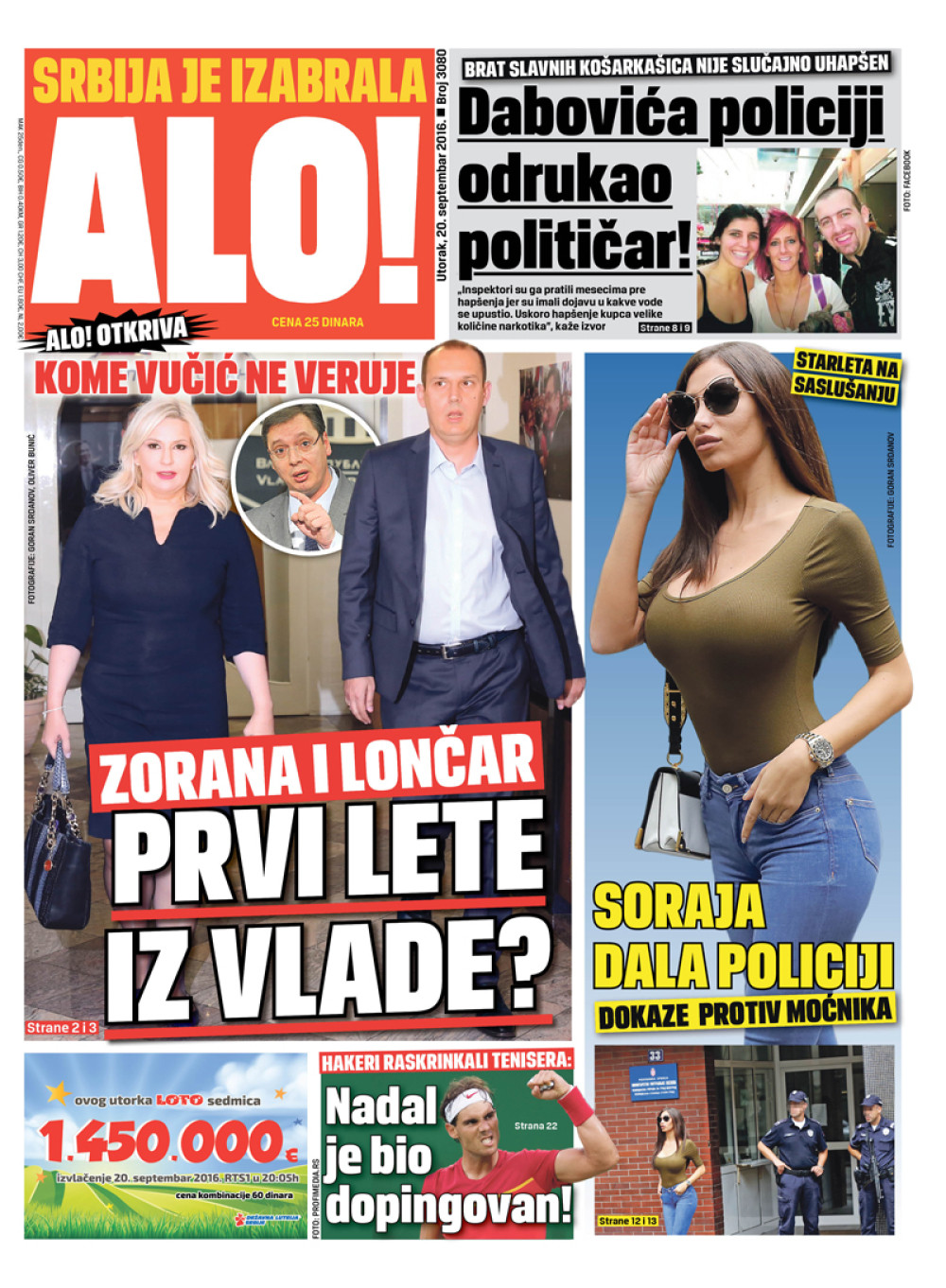 Naslovna za: 20.9.2016