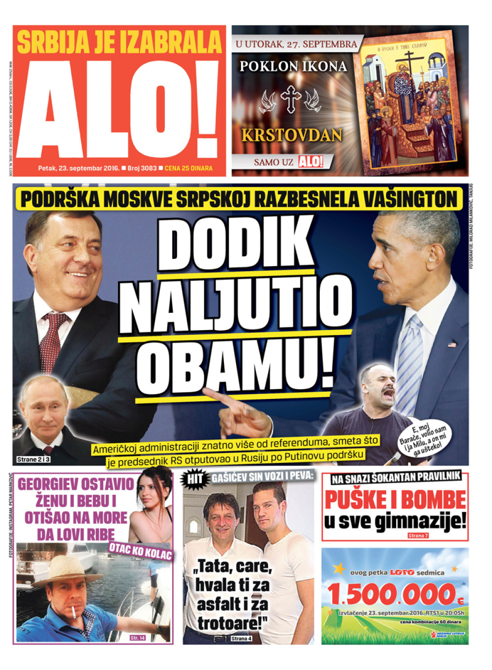 Naslovna za: 23.9.2016