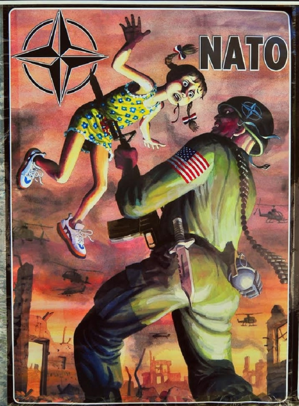 Stravični NATO plakati preplavili Novi Sad! (FOTO)