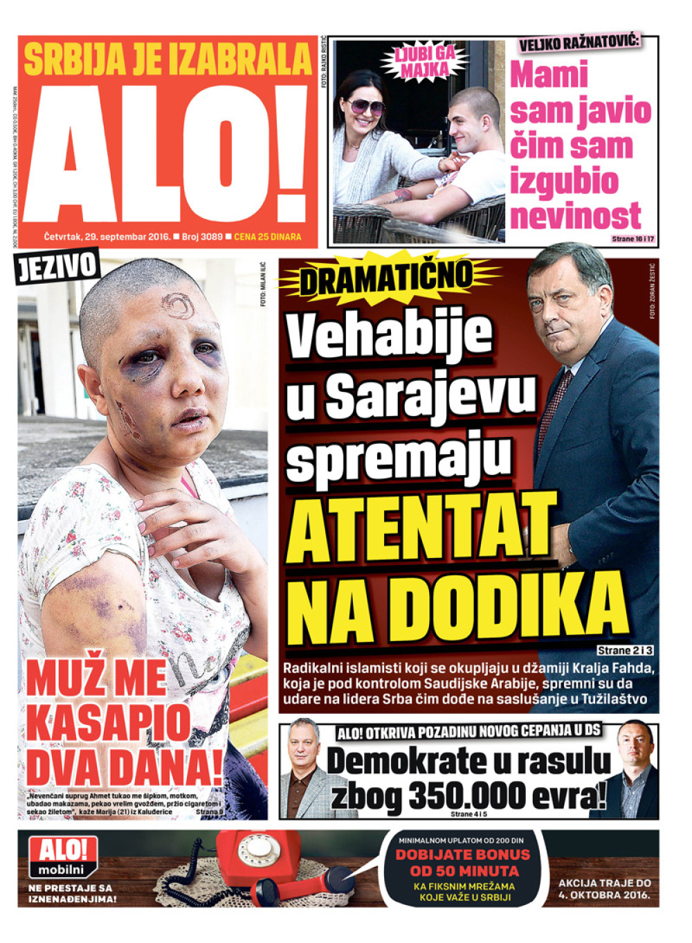 Naslovna za: 29.9.2016