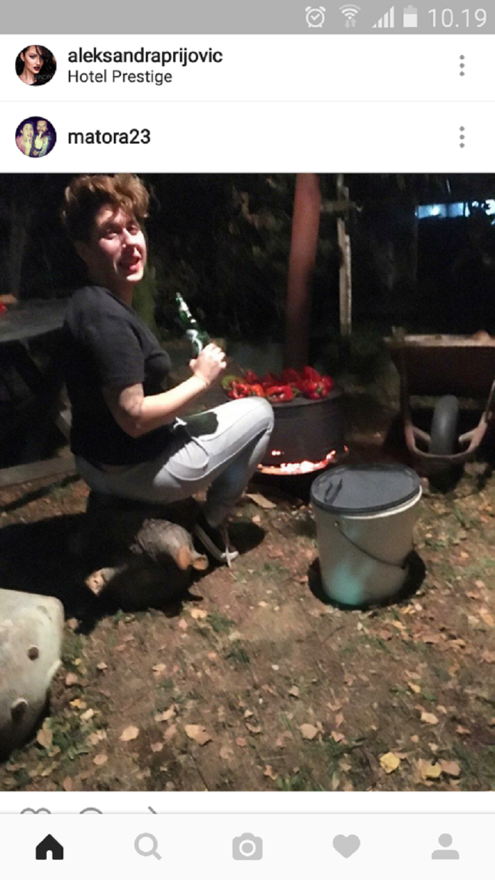 Matora cuga pivo i dok sprema zimnicu! (FOTO)