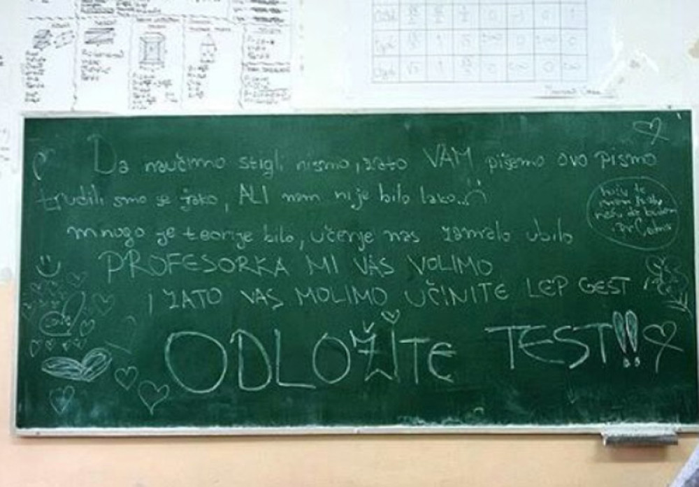 Đaci stihom odložili kontrolni (FOTO)