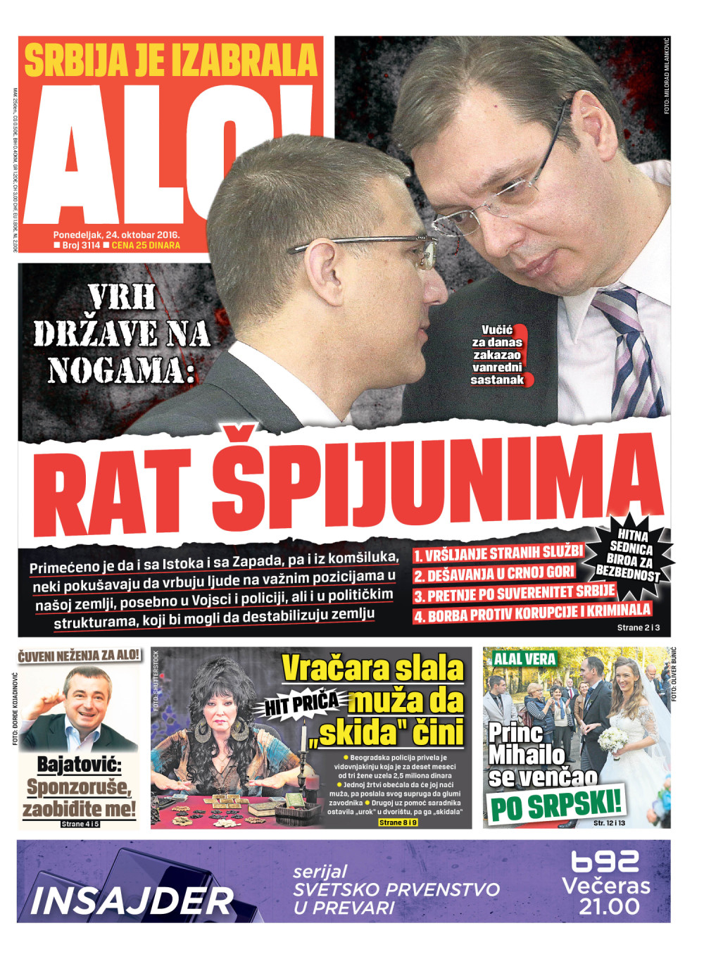 Naslovna za: 24.10.2016